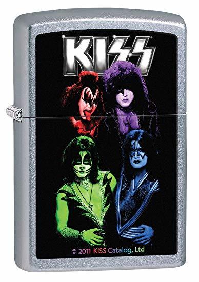 Зажигалка Zippo 28473 Kiss Colours Windproof Lighter - Street Chrome