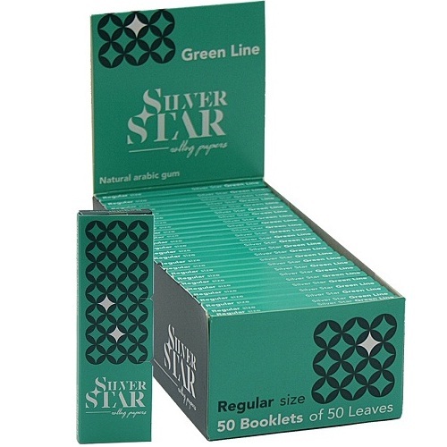 Бумага сигаретная SILVER STAR GREEN LINE