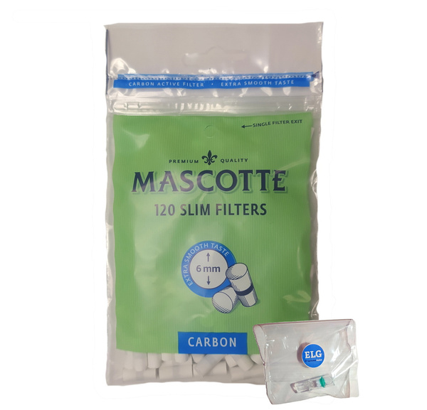 Фильтры Mascotte Slim Filters Carbon (Маскотте Слим Карбон) (120) (20шт/бл) 1056