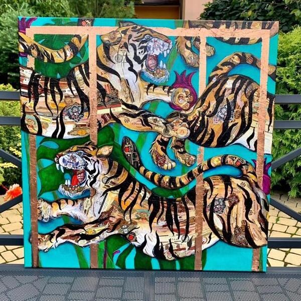 Картина "Тигриный периметр"