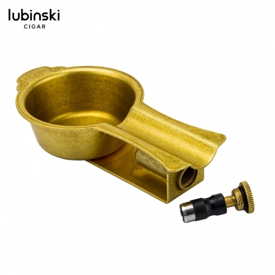 Пепельница на 1 сигару Lubinski LB-068, золото