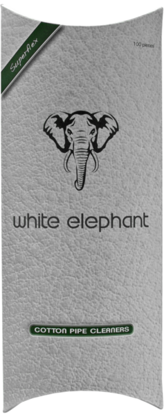 Ерши для трубок White Elephant мягкие белые, 100 шт.