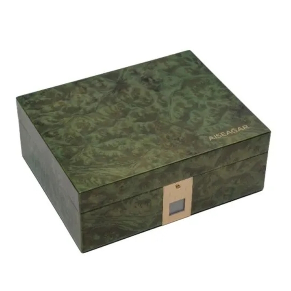 Хьюмидор Aiseagar зеленый мрамор