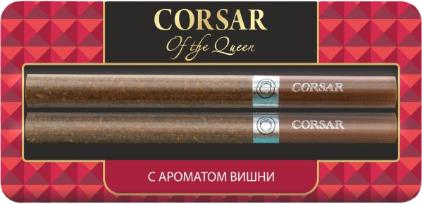 Сигариллы с фильтром CORSAR OF THE QUEEN с ароматом вишни блистер